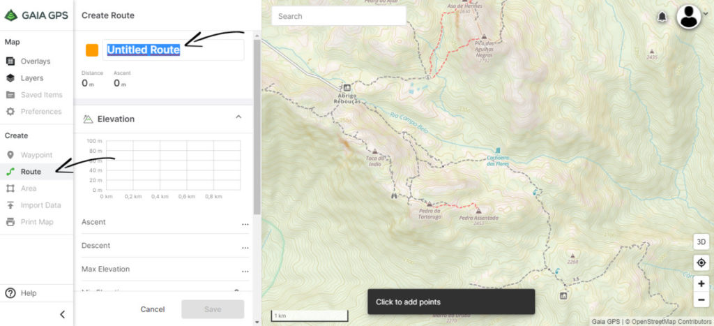Criar Tracklog de GPS Online